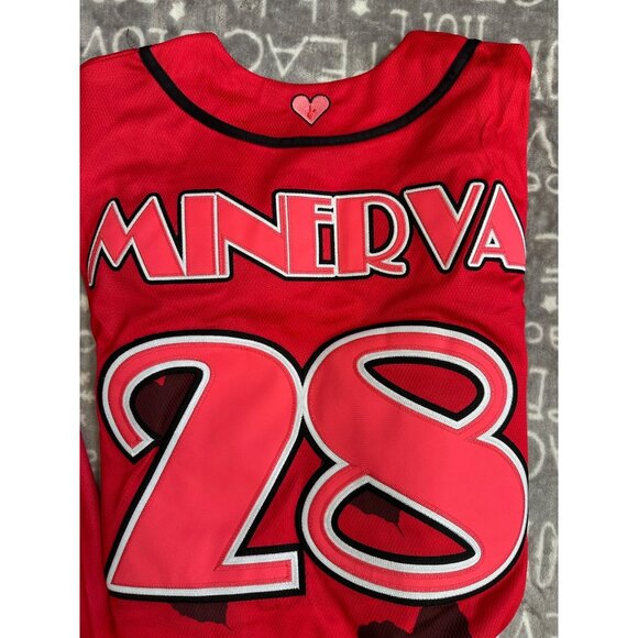 EXCLUSIVE LOT of 2 NEW Mickey & Minnie Authentic Baseball Jersey’s - Picture 14 of 15